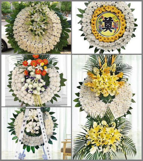 山东潍坊安丘市景芝镇彭旺店子村花圈速递